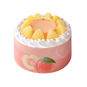 Japanese Peach Cream Cake(0.7lb) | Macau Saint Honore Cake Shop